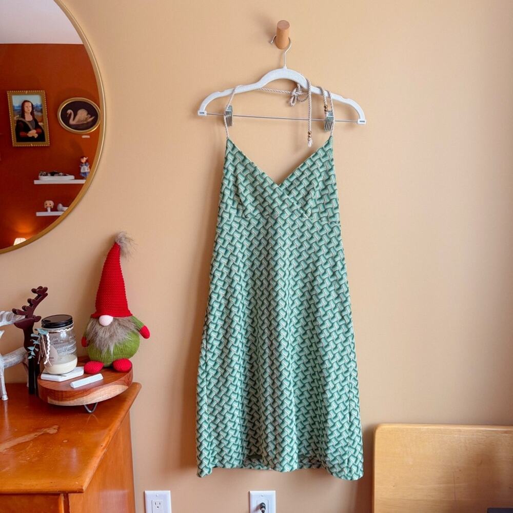 Ann Taylor LOFT Retro Mod Halter Empire Waist Dress Size 10P